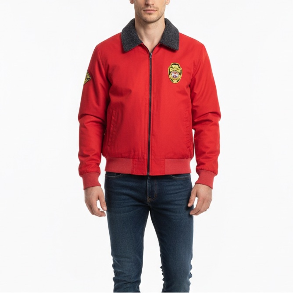 Baywatch Lifeguard Red Bomber Lifeguar Jacket